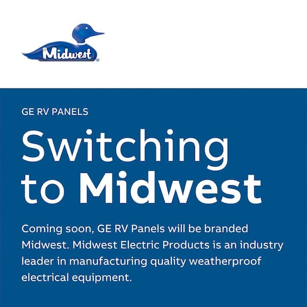 Metered RV Panel with 50 Amp and 30 Amp RV Receptacles and 20 Amp GFCI Receptacle