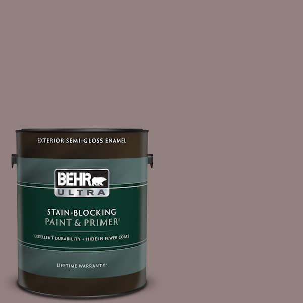 BEHR ULTRA 1 gal. #730B-5 Warm Embrace Semi-Gloss Enamel Exterior Paint & Primer