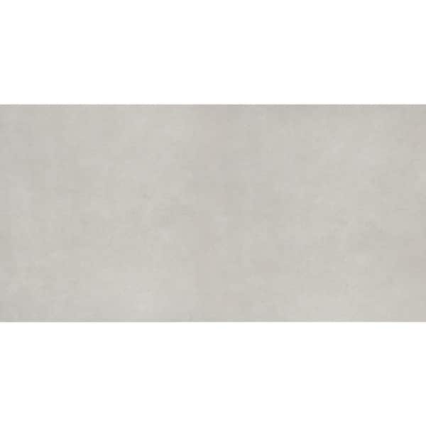 EMSER TILE BB Concrete Mist 23.5 in. x 47.09 in. Matte Concrete Look Porcelain Floor and Wall Tile (15.372 sq. ft./Case)