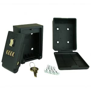 4-Number Combination Lockbox Wall Mount Key Storage Lock Box