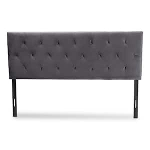 Felix Grey and Dark Brown Queen Headboard