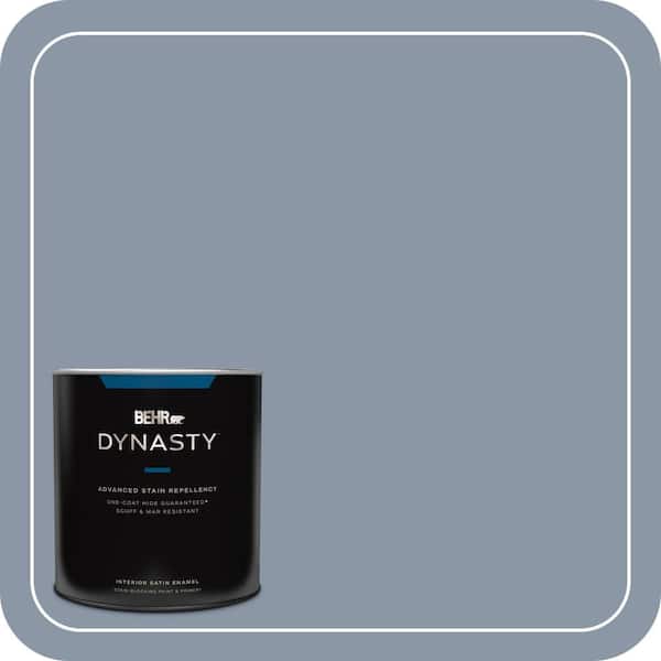 BEHR DYNASTY 1 qt. #ICC-103 Approaching Dusk Satin Enamel Interior Stain-Blocking Paint & Primer