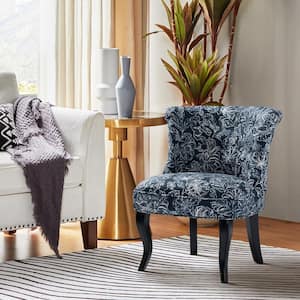 Bella Navy Tufted Side Chair