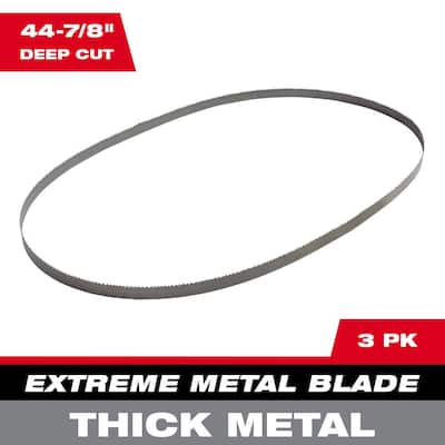 44-7/8 in. 8/10 TPI Metal Deep Cut Extreme Band Saw Blade (3-Pack) For M18 FUEL/Corded