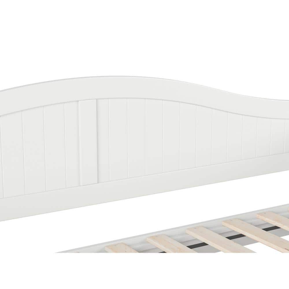 Nantucket White Twin Wood Daybed Frame with Slats