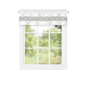 Paige Light Filtering Window Curtain Valance - 55x13 - White