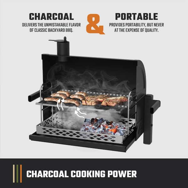 OKLAHOMA JOE'S Rambler Portable Charcoal Grill with 218 sq. in