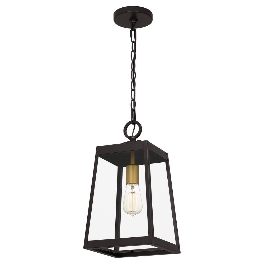 Amberly Grove Western Bronze and Brass Outdoor Pendant Light
