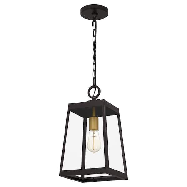 Quoizel Amberly Grove 1-Light Western Bronze Outdoor Pendant Light