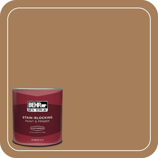 BEHR ULTRA 1 qt. #S280-6 Hazel Extra Durable Flat Interior Paint & Primer