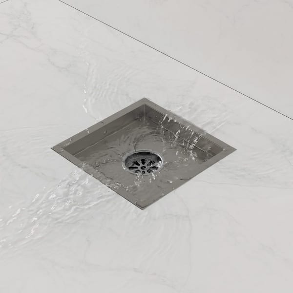 7-Spray Pattern 7 in. ABS Wall Mount Square Dual Fixed and Handheld Shower Head 2.5 GPM in Brushed Nickel