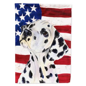 2.33 ft. x 3.33 ft. Polyester USA American 2-Sided Flag with Dalmatian 2-Sided Flag Canvas House Size Heavyweight