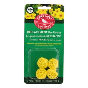 Replacement Yellow Bee Guards for Hummingbird Feeders (4-Count)