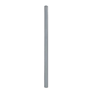 7 ft. x 4 in. Round Top On-Diameter 16-Guage Concrete Filled Painted Grey Bollard (5 Per Pallet)
