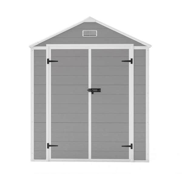 6 ft. W x 5 ft. D Resin Shed with Strong Structure and Window (30 sq. ft. )