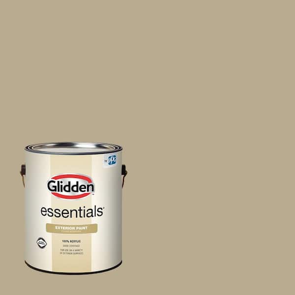 Prairie Dusters Color Glidden Essentials 1 gal. PPG1102-4 Prairie Dust Flat/Matte Exterior ...