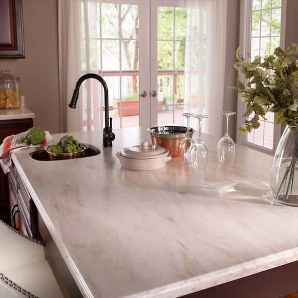 Corian in. x 2 in. Surface Countertop Sample in Witch Hazel C930-15202TO - The Depot