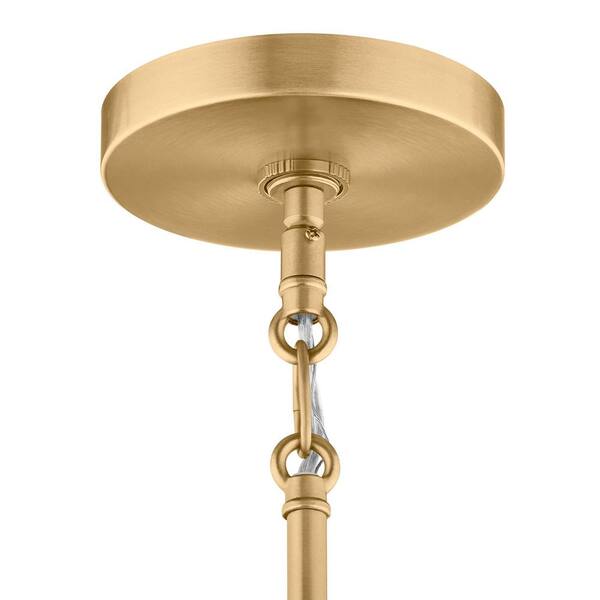 はるるん様 Hampton Bay Cranchester 1-Light Satin Brass Pendant Light