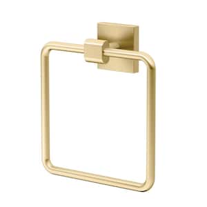 Elevate Towel Ring in Brushed Brass