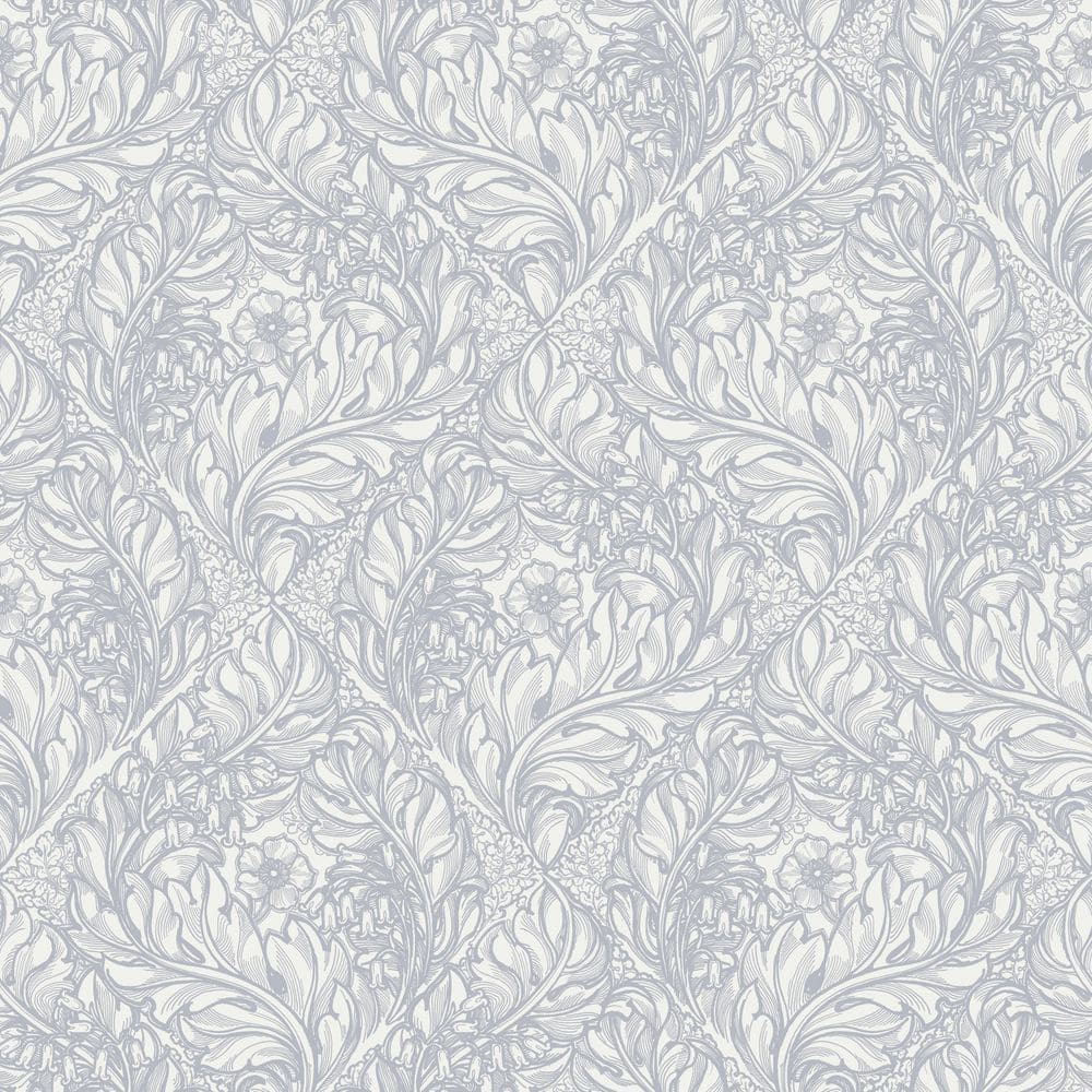 Llewelyn-Bowen off the Wall Light Blue Floral Rambleicious Matte Finish Non