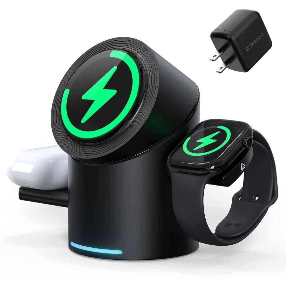 3 in 1 Charging Station for Apple Devices, Mag-Safe Charger Stand,