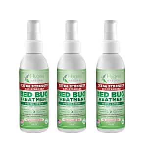 Travel Bed Bug Spray 3 oz. Extra Strength, Non Toxic, Odorless, Stain Free, TSA Approved Insect Killer -(3-Pack)