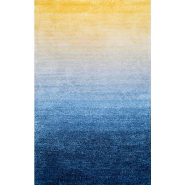 nuLOOM Neon Ombre Navy 4 ft. x 6 ft. Area Rug
