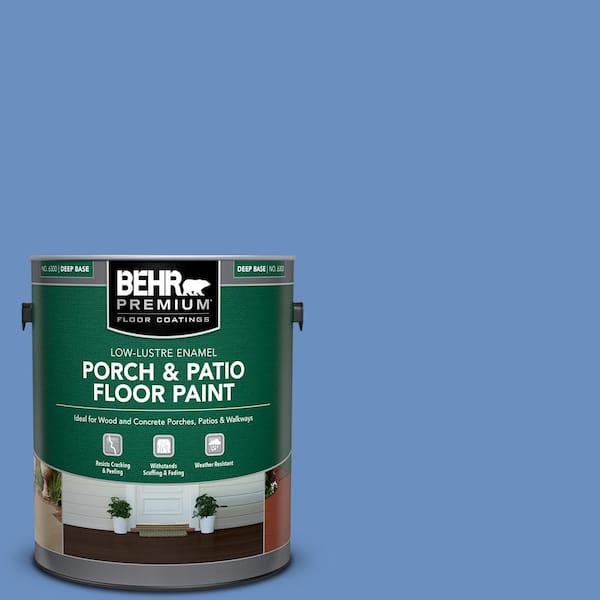 1 gal. Home Decorators Collection #HDC-MD-02 Lapis Lazuli Low-Lustre Enamel Int/Ext Porch and Patio Floor Paint