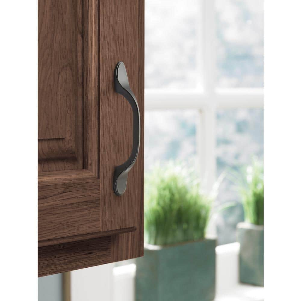 Matte Black Traditional 5" Cabinet Bar Pull with Mounting Hardware