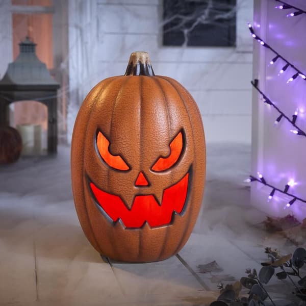 16 in. Halloween Classics  Plug-in LED Spooky Jack-O-Lantern