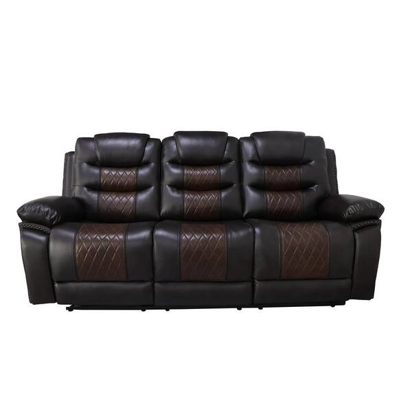 Monochromic Diamond And Brown Faux Leather Pillow Cover Monochromic Diamond And Brown Faux Leather Pillow Cover