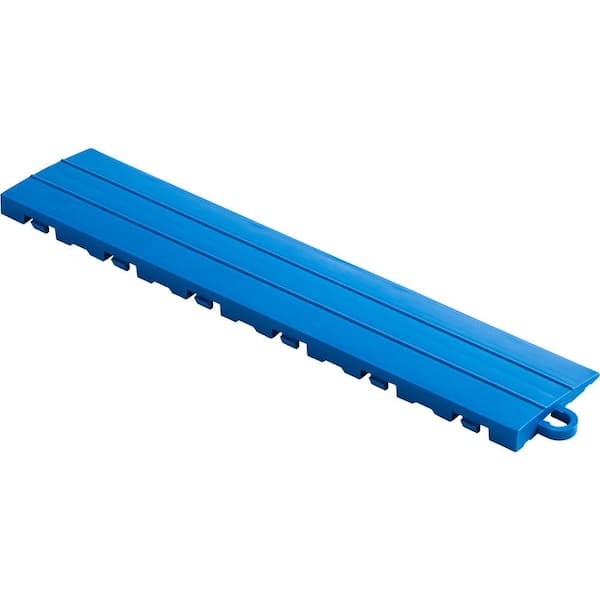 Swisstrax 2.75 in. x 12 in. Royal Blue Pegged Polypropylene Ramp Edging for Diamondtrax Home Modular Flooring (10-Pack)