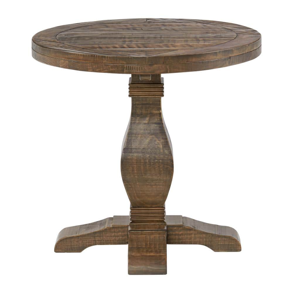 Napa 26" Reclaimed Natural Wood Round End Table