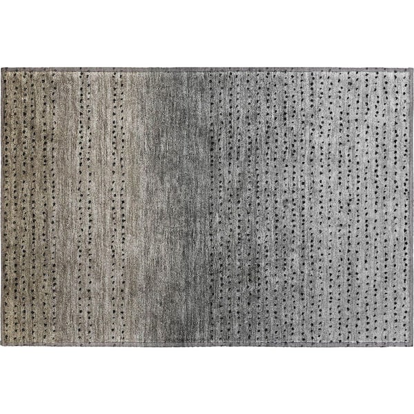 Mayfield Premium Machine Washable Abstract AMF2009 Taupe 2 ft. x 3 ft. Accent Rug