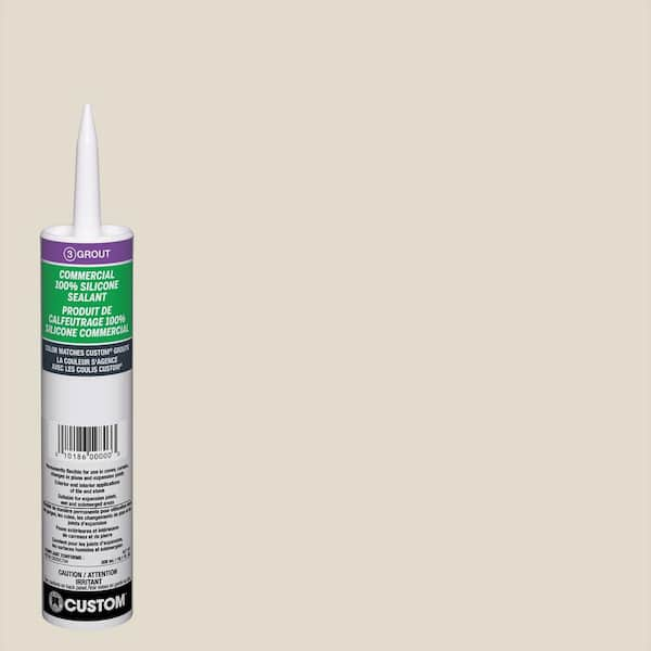 Custom Building Products Commercial #11 Snow White 10.1 oz. Silicone Caulk