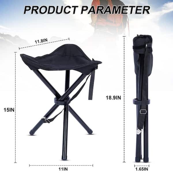 Folding fishing chair lightweight foldable picnic camping chair bench stool  triangle fishing seat portable outdoor