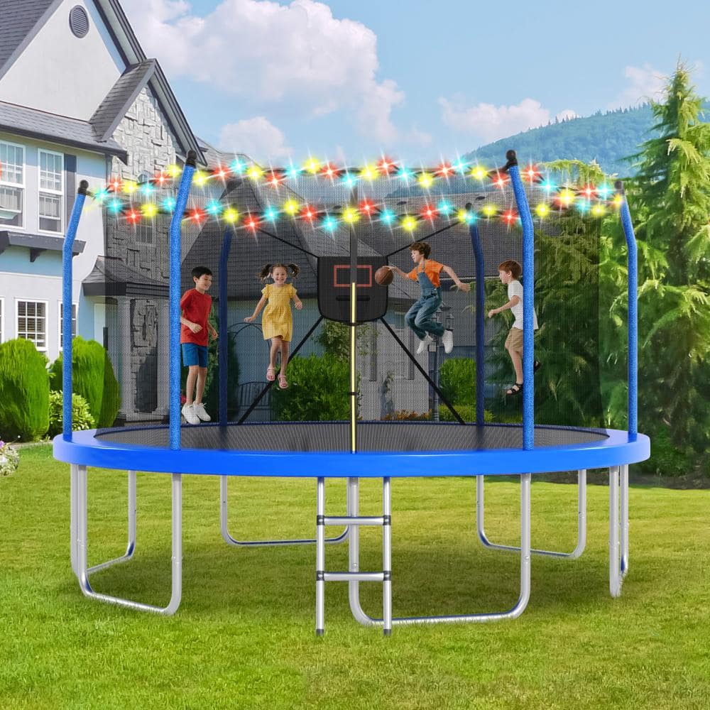 16FT Heavy Duty Pumpkin Trampoline, Outdoor ASTM Approved Trampoline with Anti-Rust Frame price history on PriceWatchPro