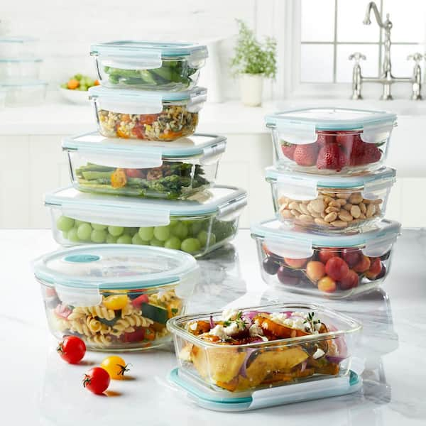 LocknLock 68 oz. Performance Glass Vented Food Storage Container with ...