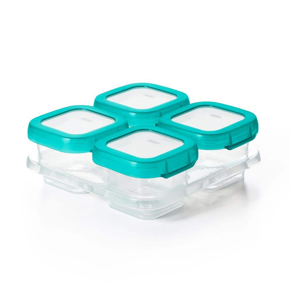 OXO TOT Baby Blocks 4-oz. Freezer Storage Containers 61130000 - The Home  Depot