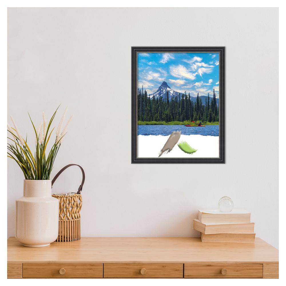 Classic Black Satin Wood Wall Picture Frame