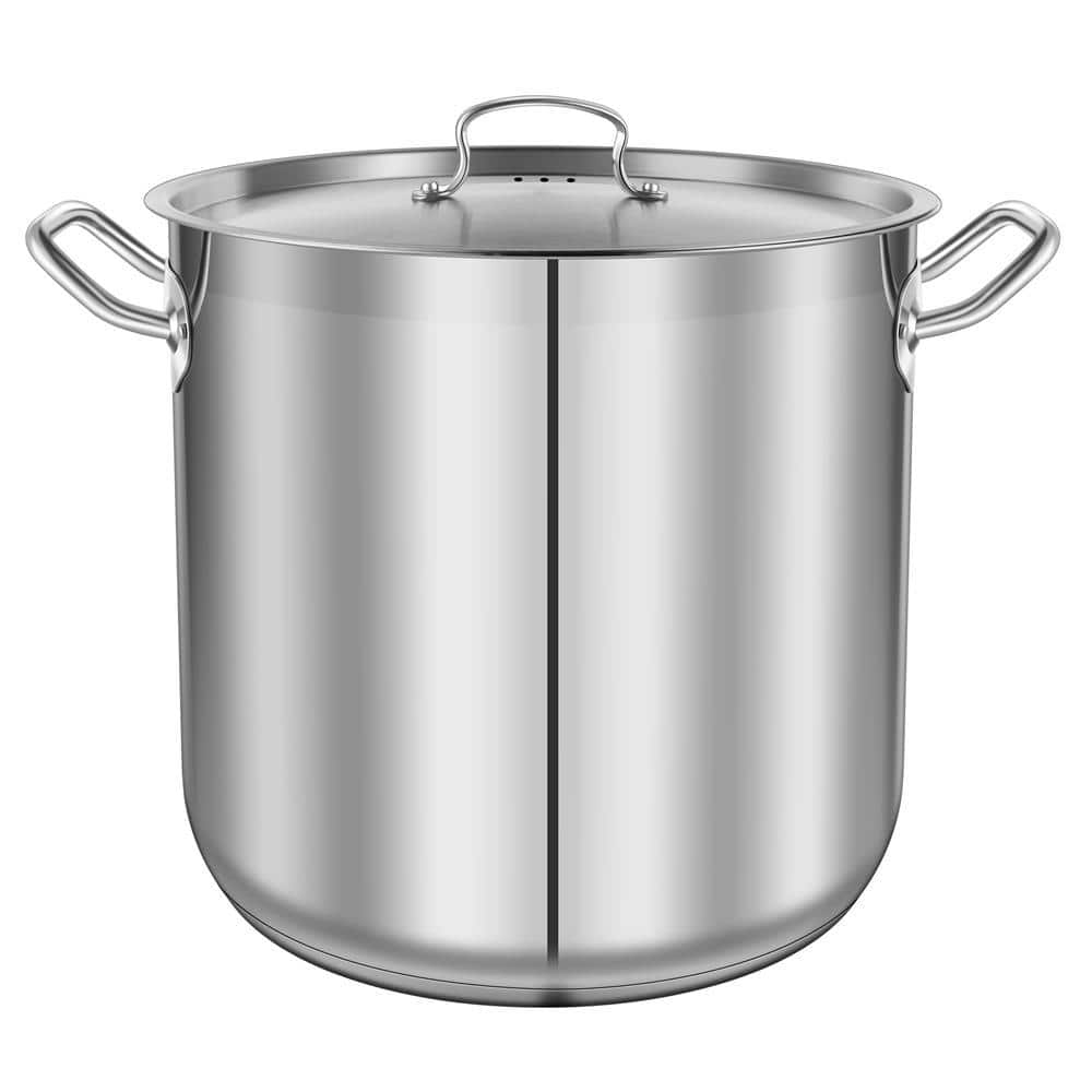 Stainless Steel 12-Quart Stock Pot with Glass Lid - AliExpress