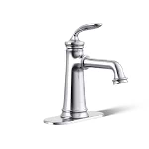 Bellera Single Handle Single-Hole Deck Mount Bathroom Faucet in Polished Chrome