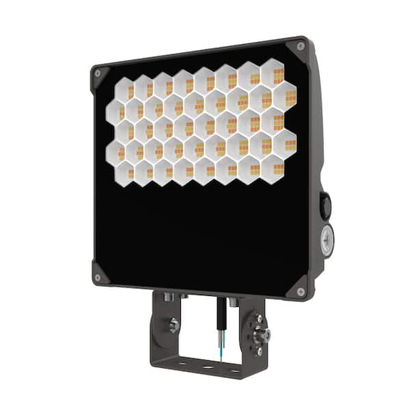 Dark Bronze Low Glare LED Flood Light-400W Eq, 14,000 Lumens, Selectable Lumens & CCT, IP65 Waterproof, 5-Year Warranty