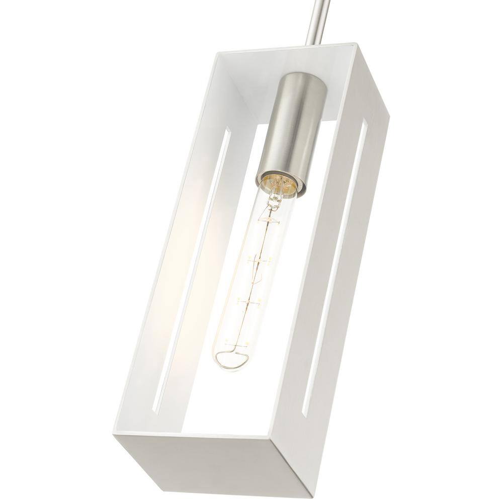 Soma Brushed Nickel and Glass Single Light Pendant