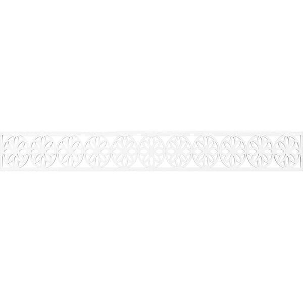 Ekena Millwork Blume Fretwork 0.375 in. D x 46.5 in. W x 6 in. L PVC Panel Moulding