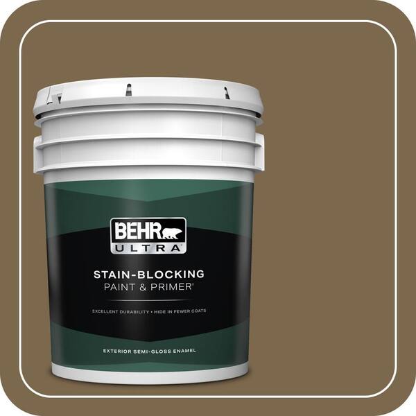 BEHR ULTRA 5 gal. #T14-6 Boho Semi-Gloss Enamel Exterior Paint & Primer