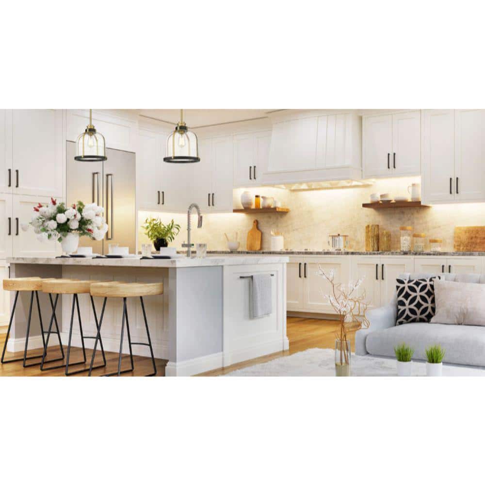 Bronze and Brass 12" Glass Dome Pendant Light