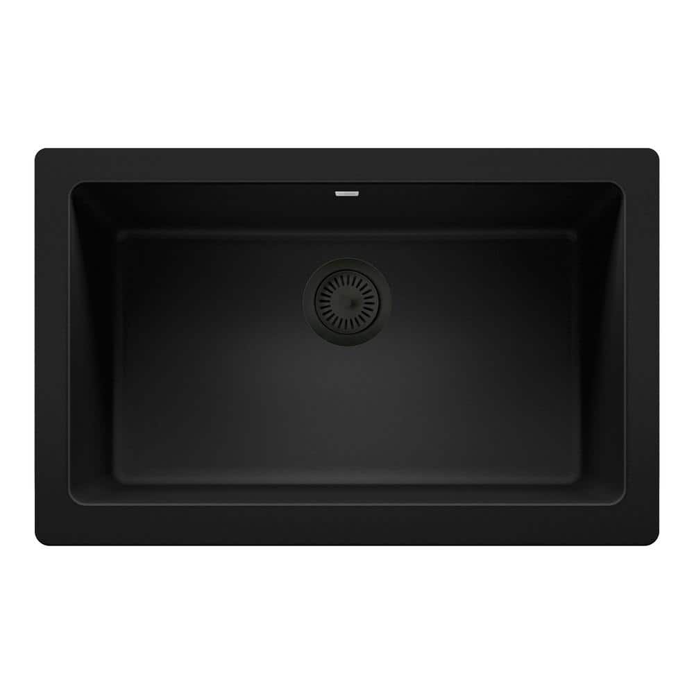 Coal Black Metal Kitchen Sink Basket Strainer