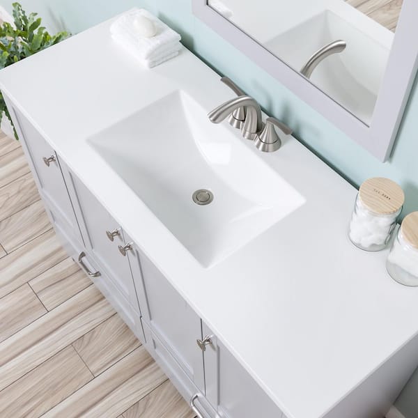 Glacier Bay Lancaster 48.25 in. W x 18.75 in. D Shaker Bath Vanity