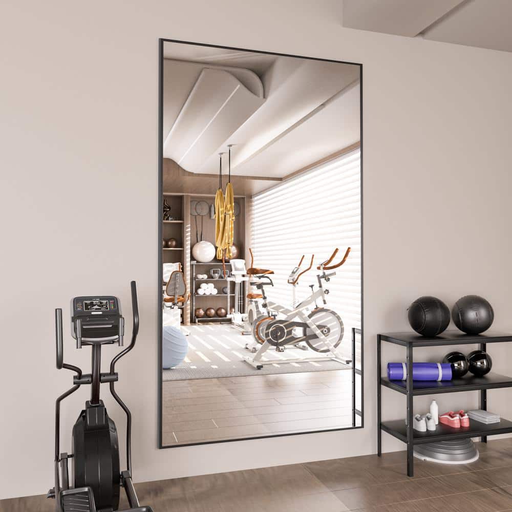 LuxHomez 32 in. W. x 71.2 in. H Modern Rectangle Aluminum